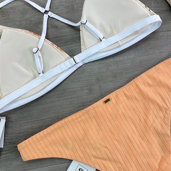 ☀️RIP CURL☀️ SOL SEEKER CROSS BACK TRI Rip Curl Premium Surf Cheeky Bikini - Picture 15 of 16